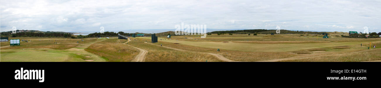 Muirfield Golf Course during the 2013 British Open in Gullane Scotland Stock Photo