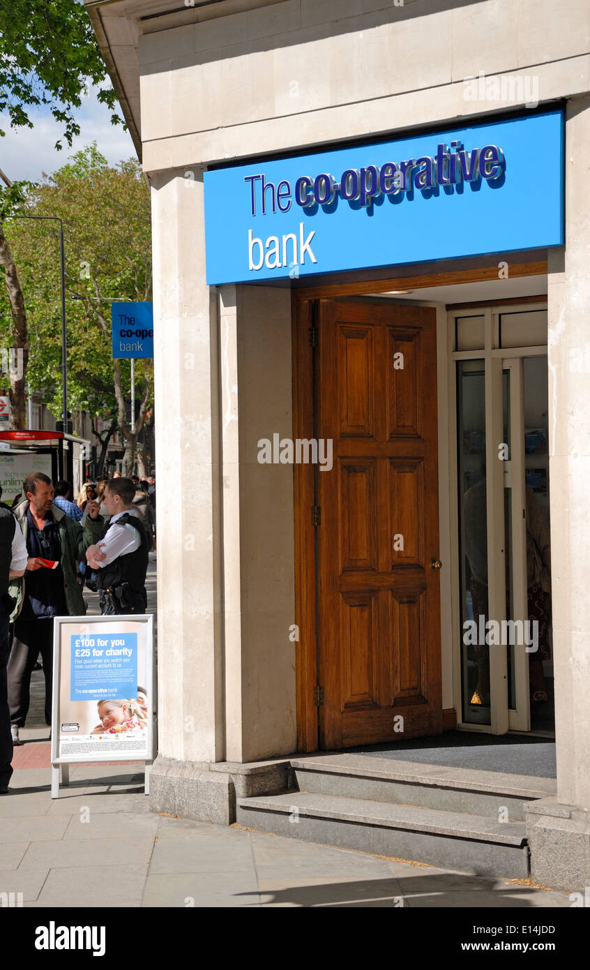 London, England, UK. Co-operative Bank Stock Photo