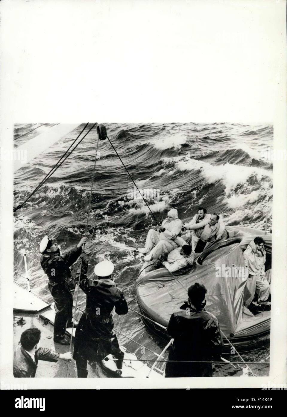 Apr. 05, 2012 - Rough Seas Foil Atlantic Survival Tests: Two groups of ...