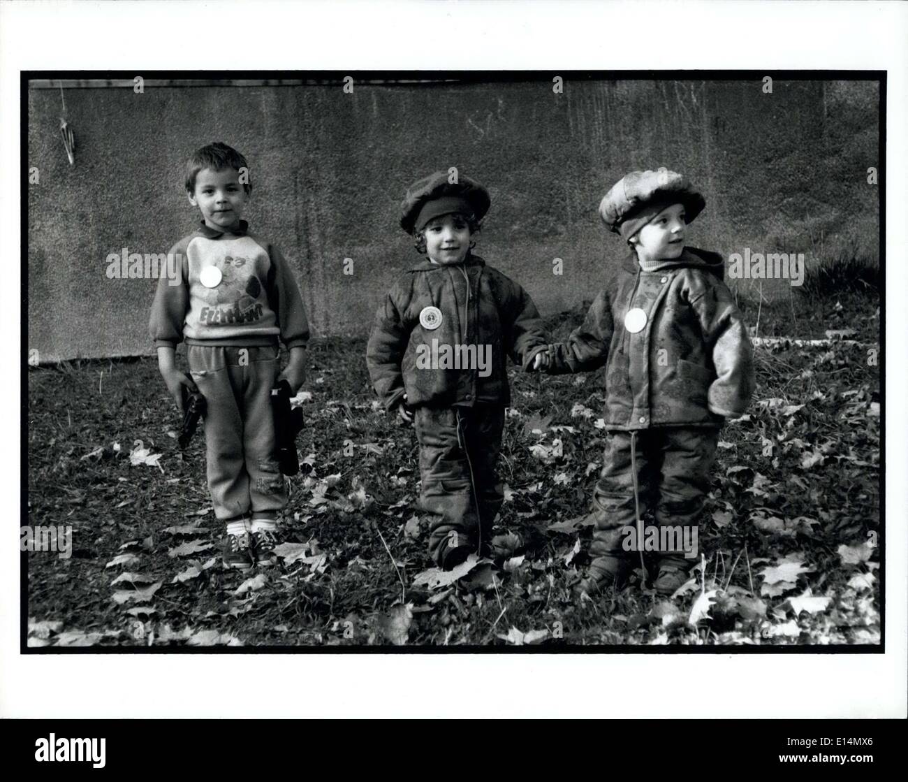 Apr. 05, 2012 - Children Of War In Former Yugoslavia The UNICEF-led November 1-7 ''Week of Tranquillity'' campaign in the republics of former Yugoslavia reached more than 200,000 children with high protein biscuits, clothing blankets and medicines, Agreed to by all warring factions and supported by UNHCR and other relief agencies, the week achieved a lull in the fighting and was the first phase in a programme to reach a million children with essential winter supplies by the end of the month Stock Photo