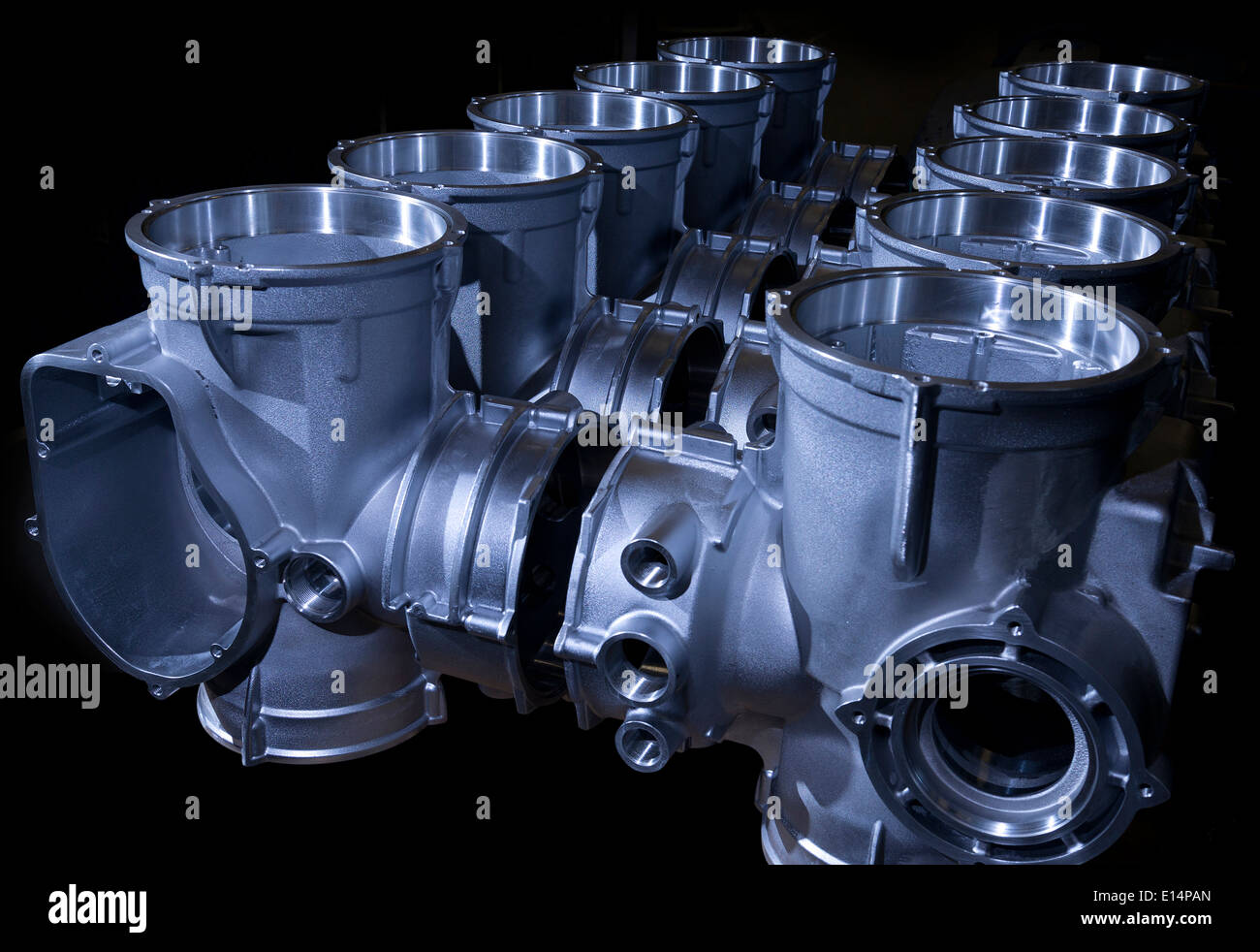 Compressed air pump housings Stock Photo