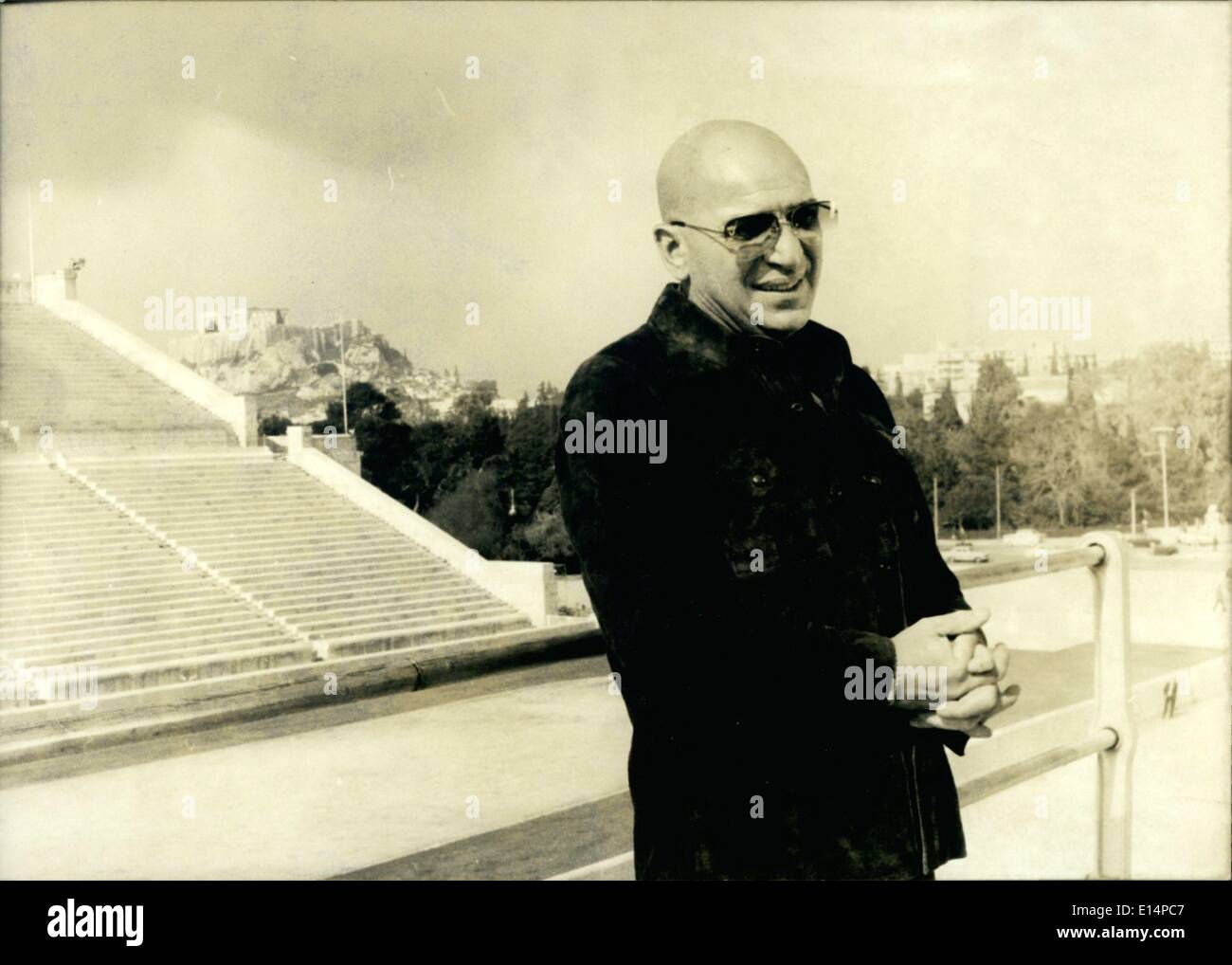 Apr. 18, 2012 - Telly Savalas in Athens Stock Photo