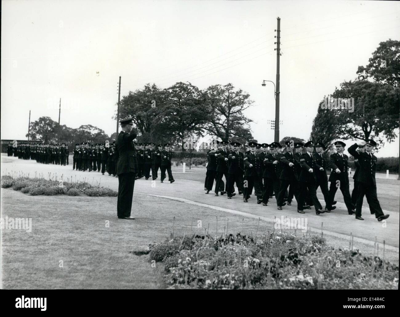 Apr. 18, 2012 - A march past of all ranks at the College. This is to display a form of discipline. Stock Photo