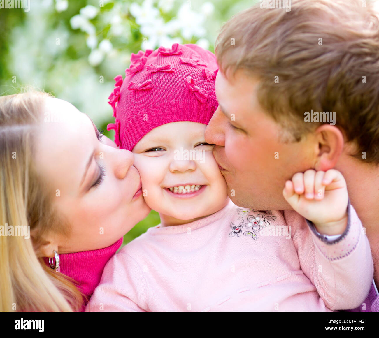 happy family outdoor in the park Stock Photo - Alamy