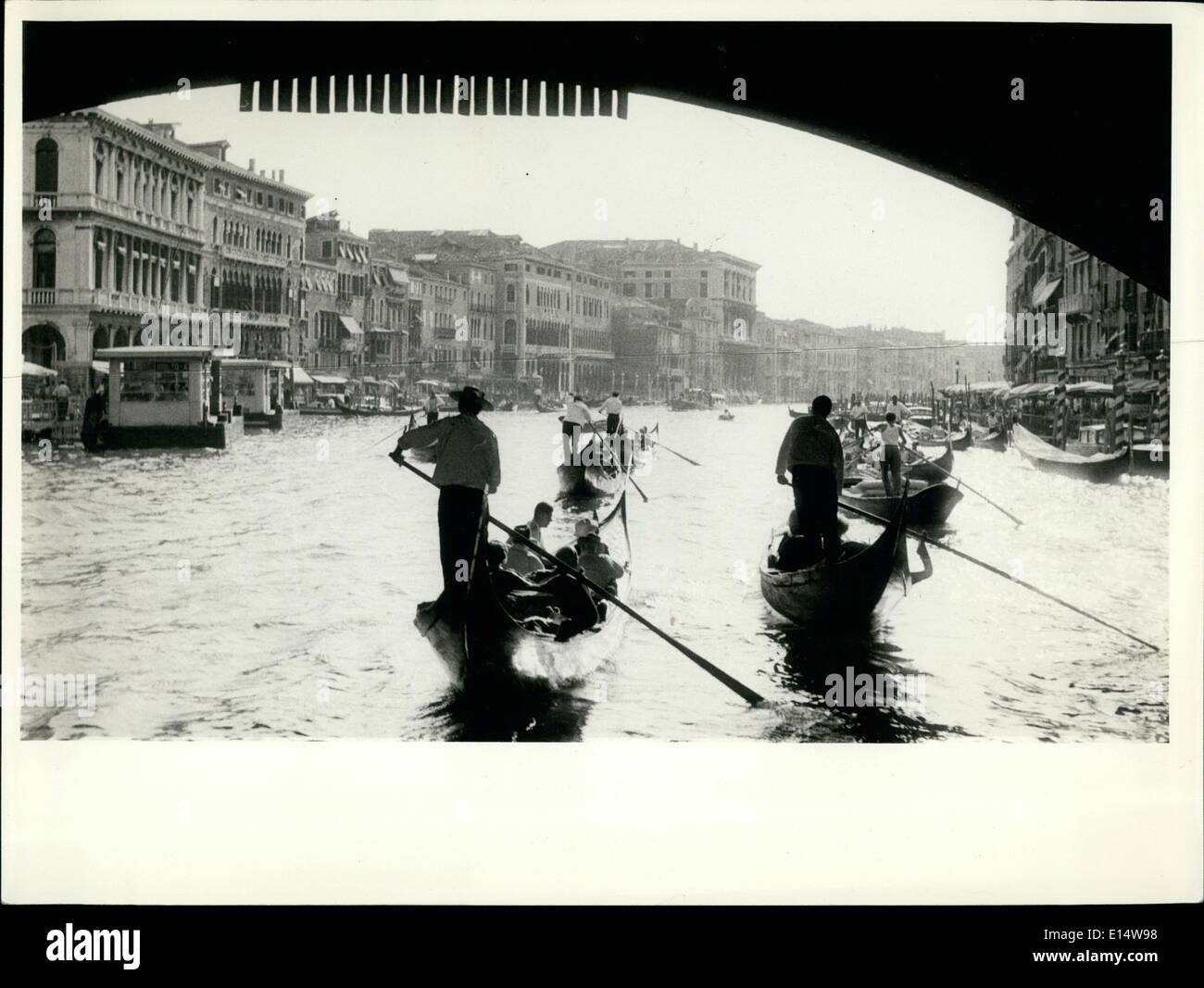 Apr. 18, 2012 - The Grand Canal, Venice Stock Photo