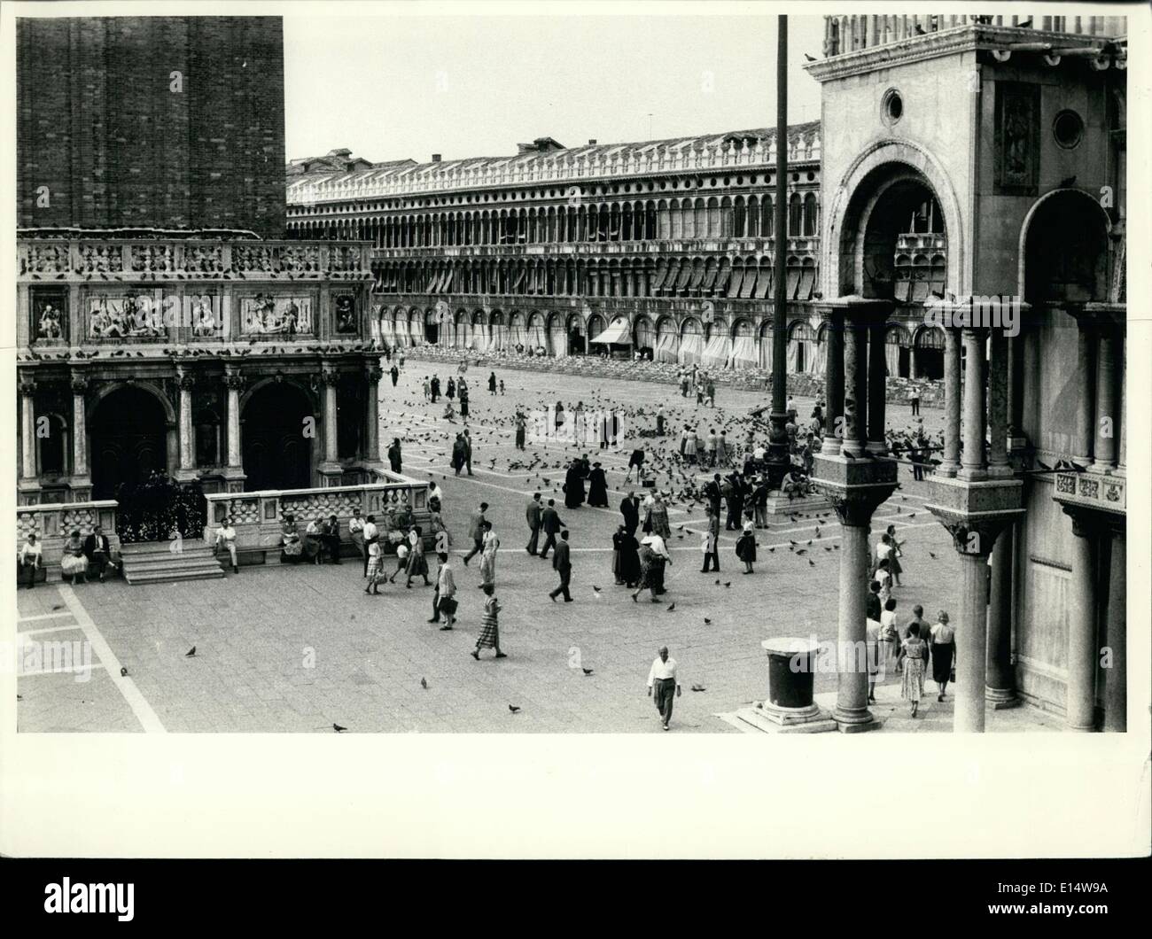 Apr. 18, 2012 - Piazza San Marco, Venice Stock Photo