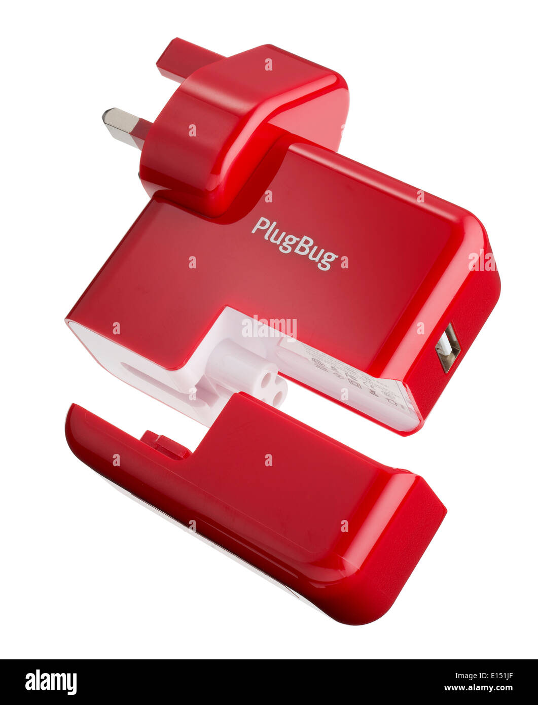 PlugBug ipad and MacBook wall charging device Stock Photo