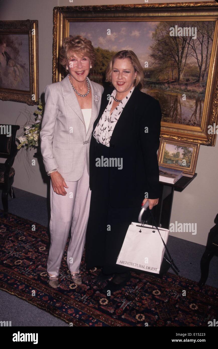 BETSY BLOOMINGDALE with daughter Lisa at the 5th annual LA Art Show UCLA John Wooden Center in