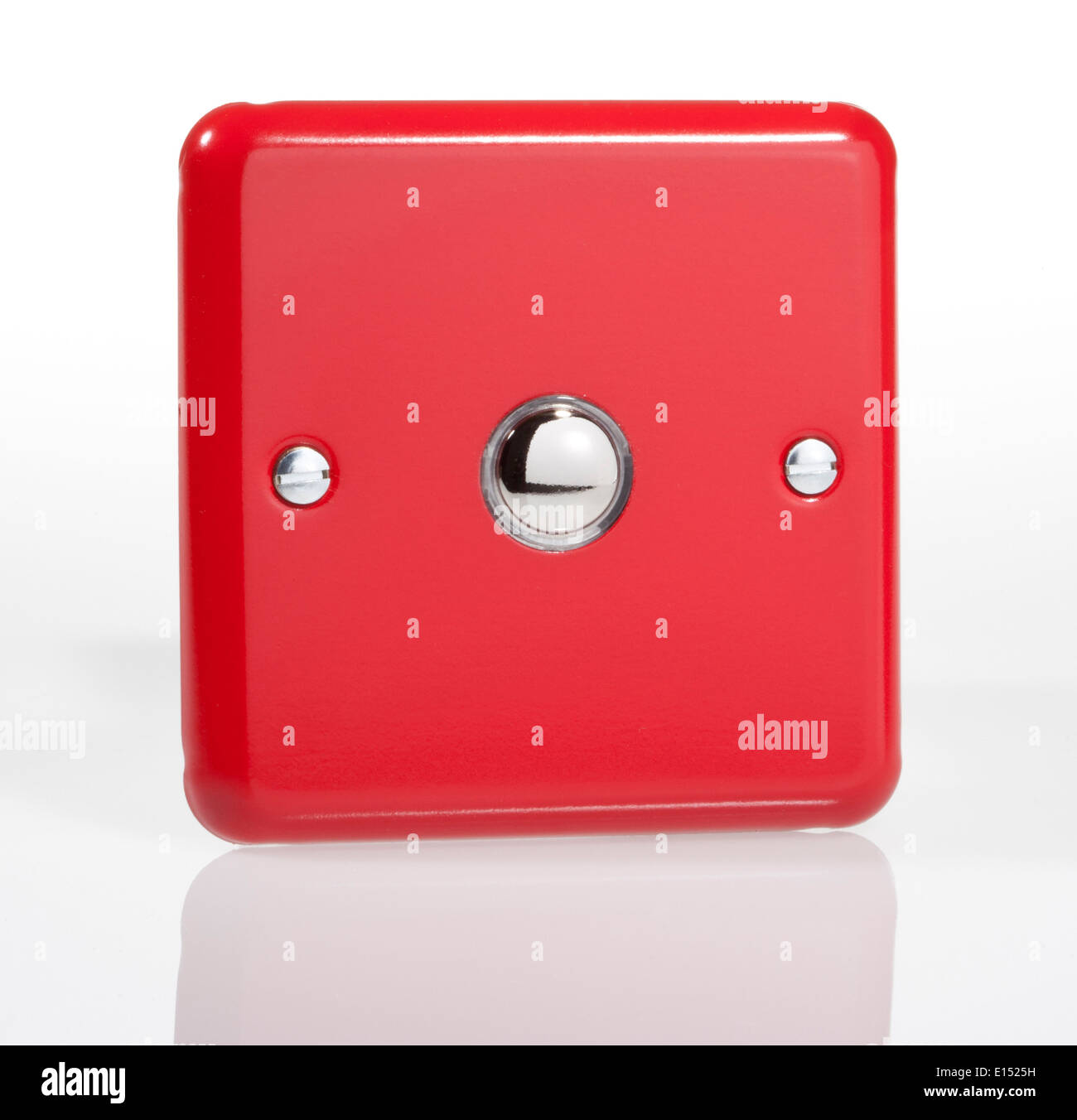 Red Light switch Stock Photo