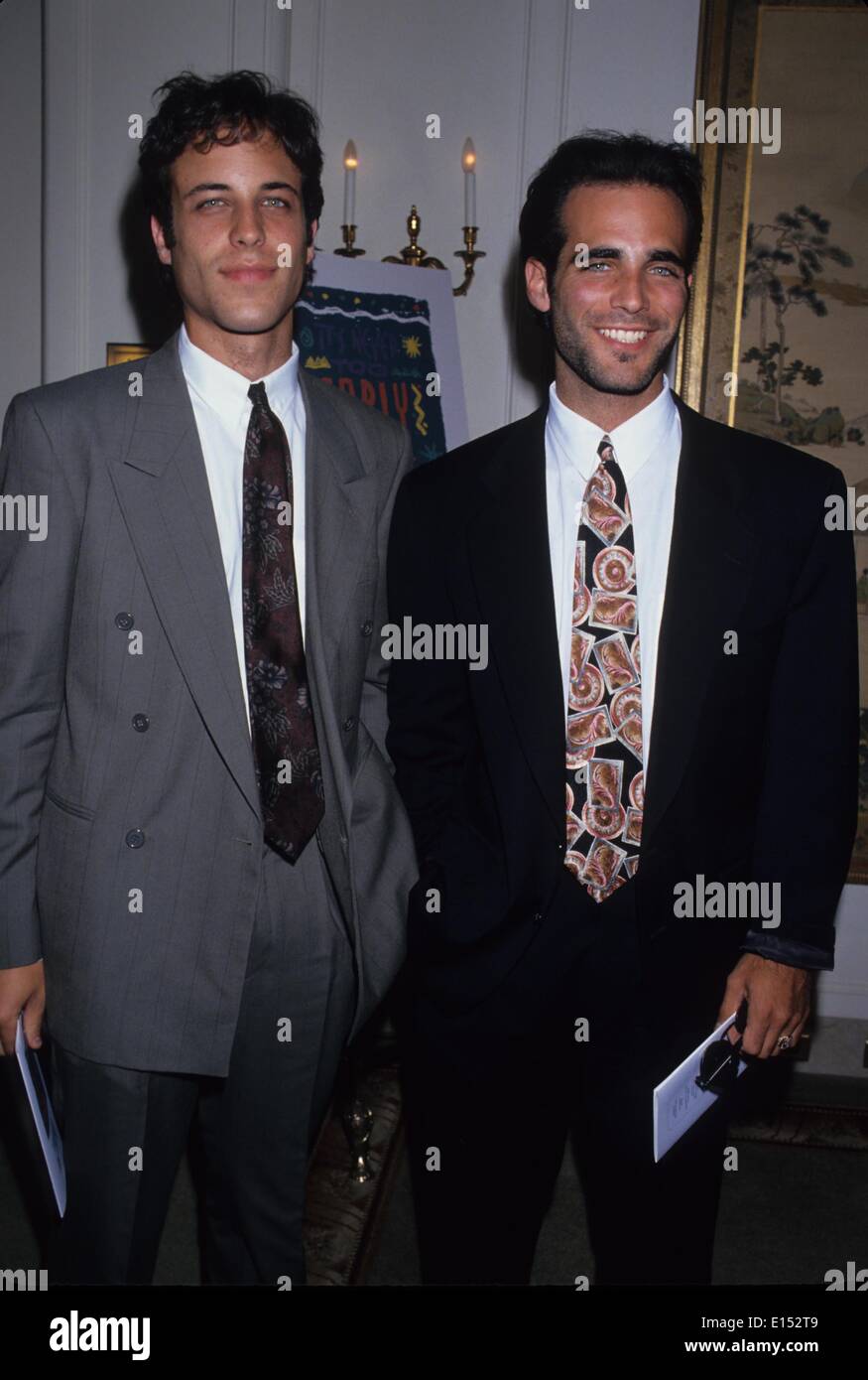 BRIAN BLOOM with brother Scott Bloom 1994.(Credit Image © Michael