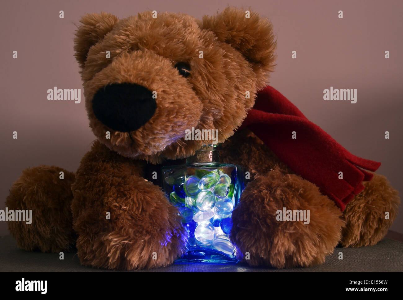 teddy bear and candle Stock Photo - Alamy