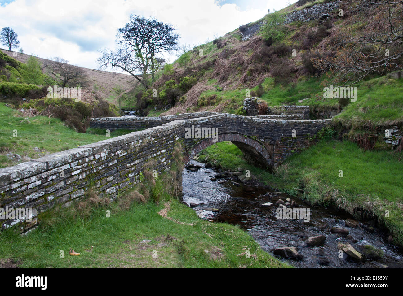 Packhorse Bridge Goyt Valley Derbyshire UK Stock Photo Alamy