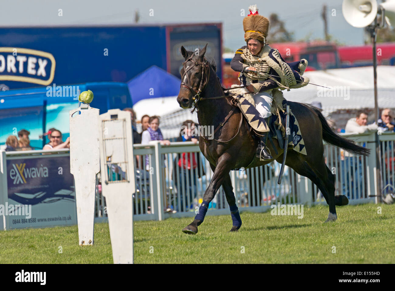 Anglesey Hussars Mona Showground Anglesey North Wales Uk Stock Photo