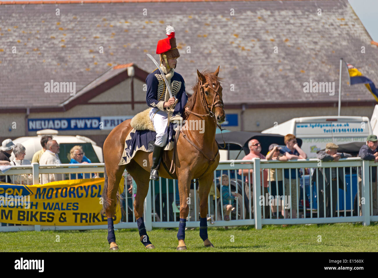 Anglesey Hussars Mona Showground Anglesey North Wales Uk Stock Photo