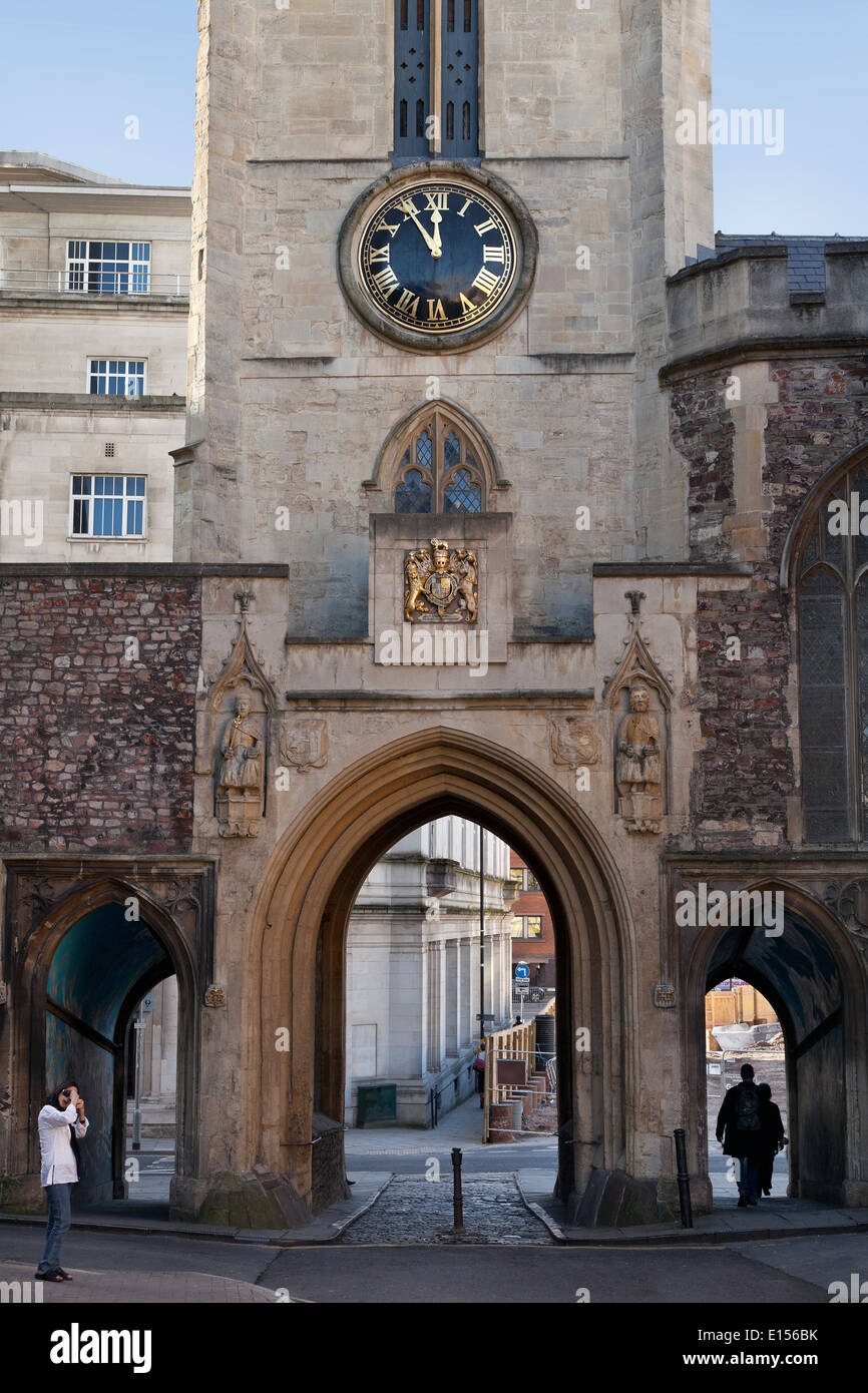 St John’s Gate (North Gate) Bristol, UK Stock Photo