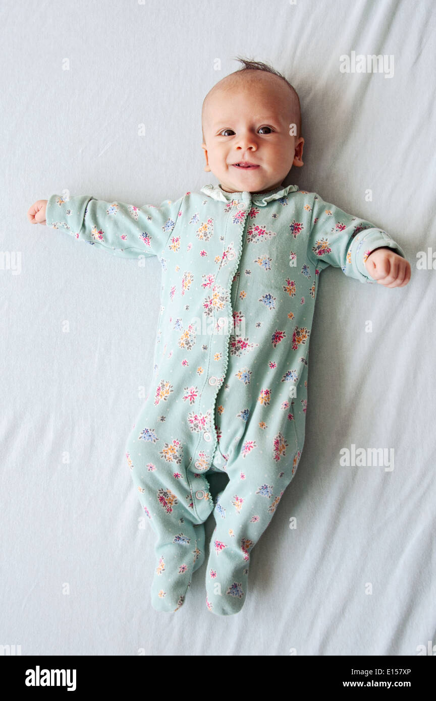 Portrait of a funny smiling baby-girl Stock Photo