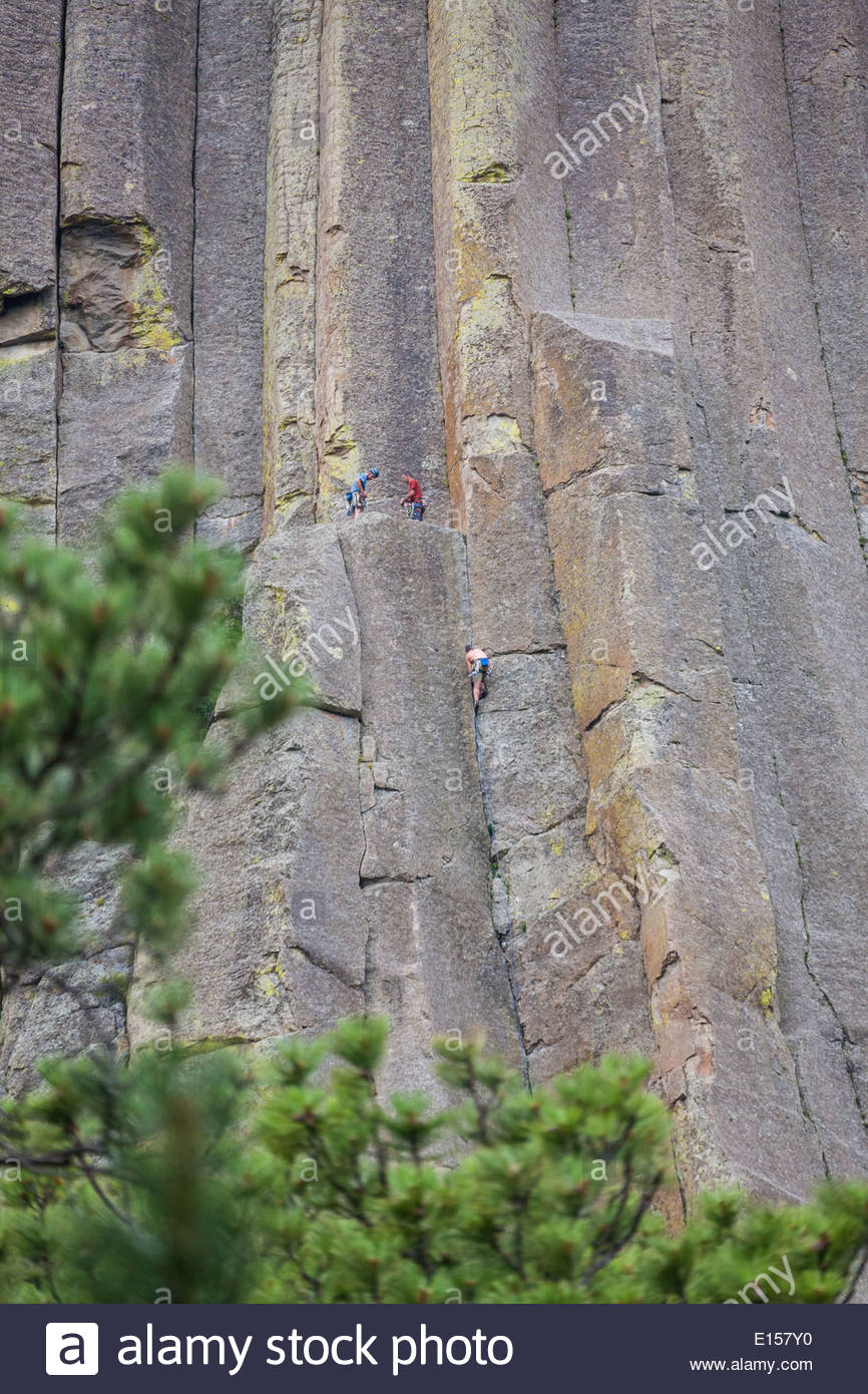 Climbing Devils Tower High Resolution Stock Photography and Images Alamy