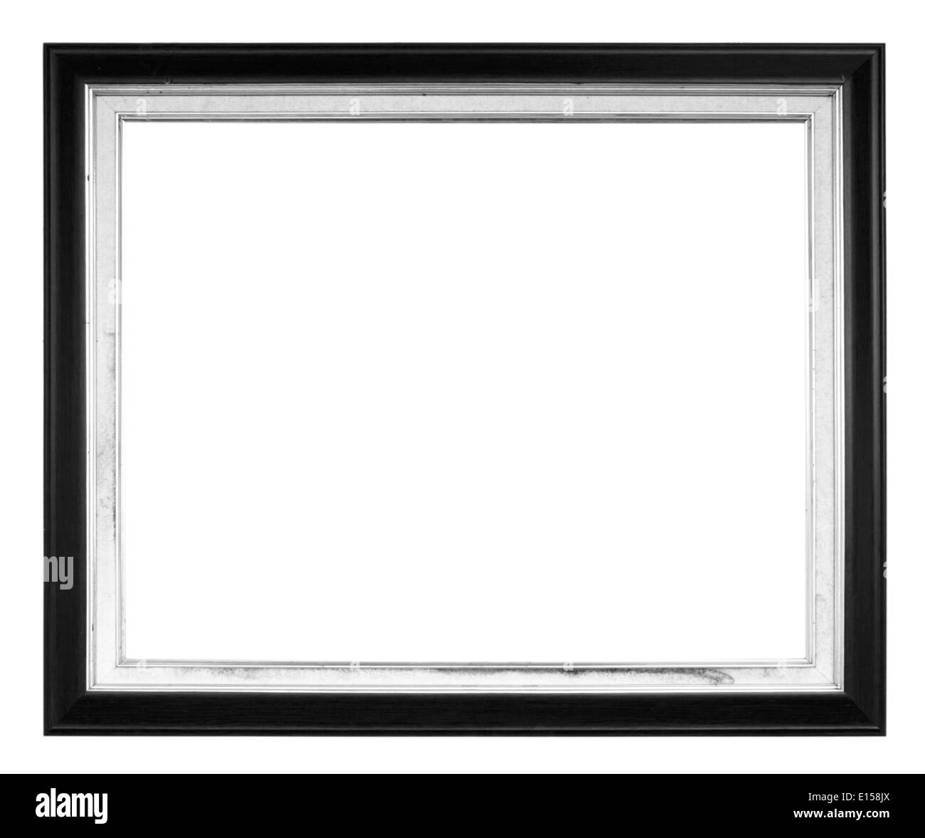 Black picture Frame Isolated on White Background Stock Photo - Alamy