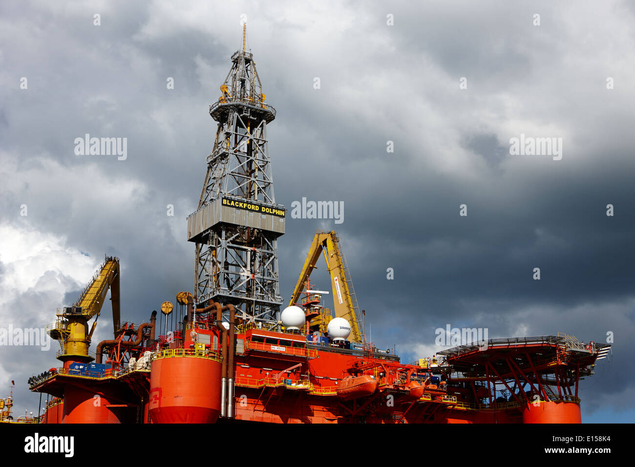 blackford dolphin deepwater oil rig Stock Photo