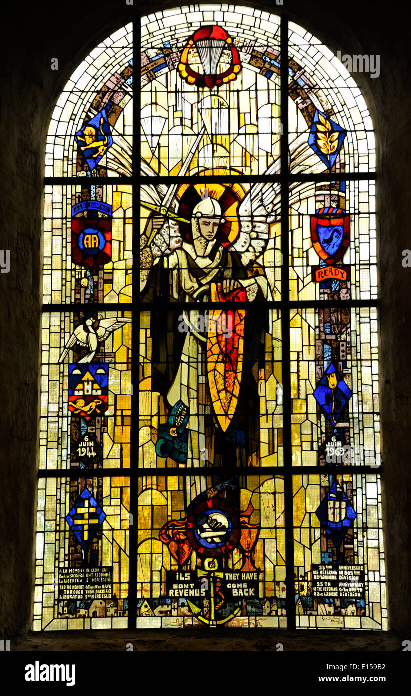 D Daysainte Mere Eglisechurch With Parachute Memorial To John Steelemanchenormandyfrance 