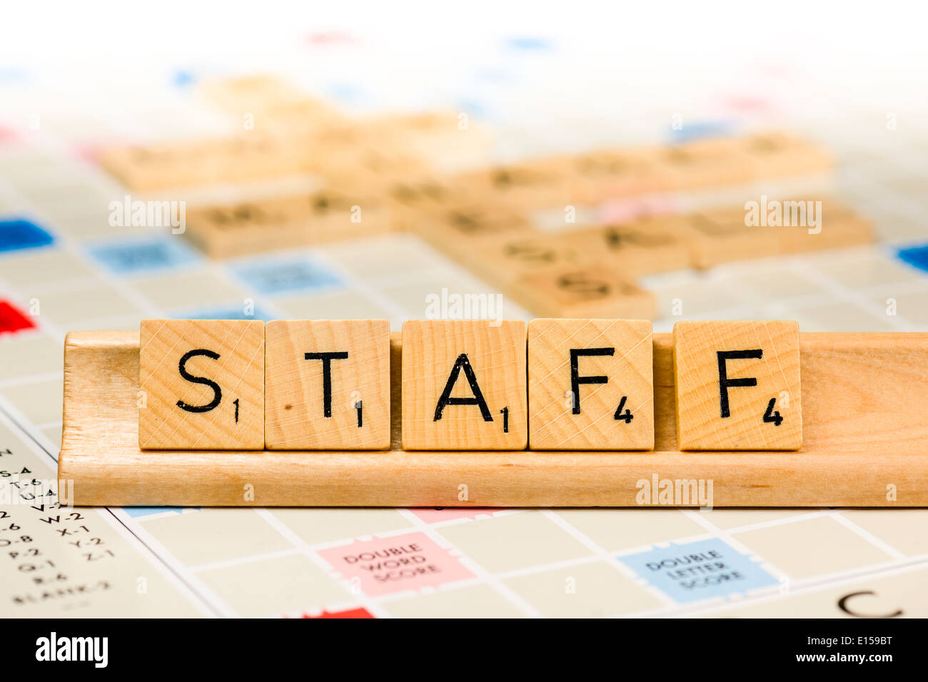 Scrabble - Staff Stock Photo