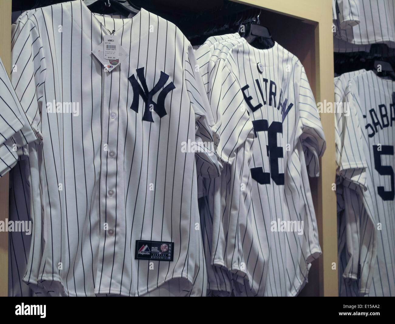 New York Yankees' Jerseys, Modell's Sporting Goods Store Interior, NYC  Stock Photo - Alamy