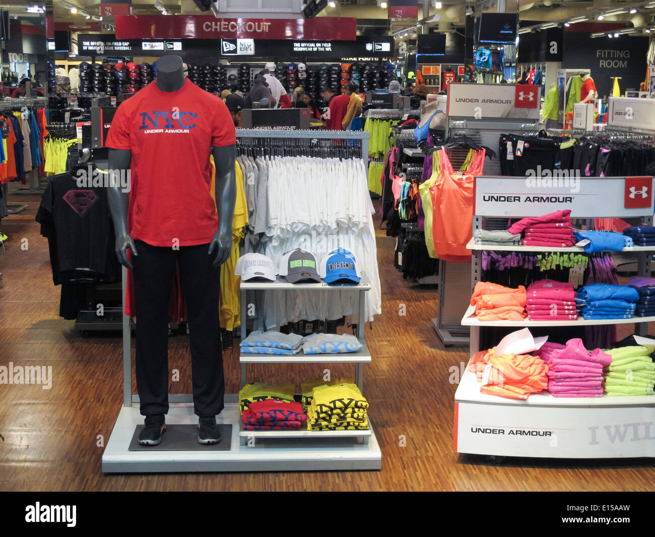 NBA Jerseys, Modell's Sporting Goods Store Interior, NYC Stock Photo - Alamy