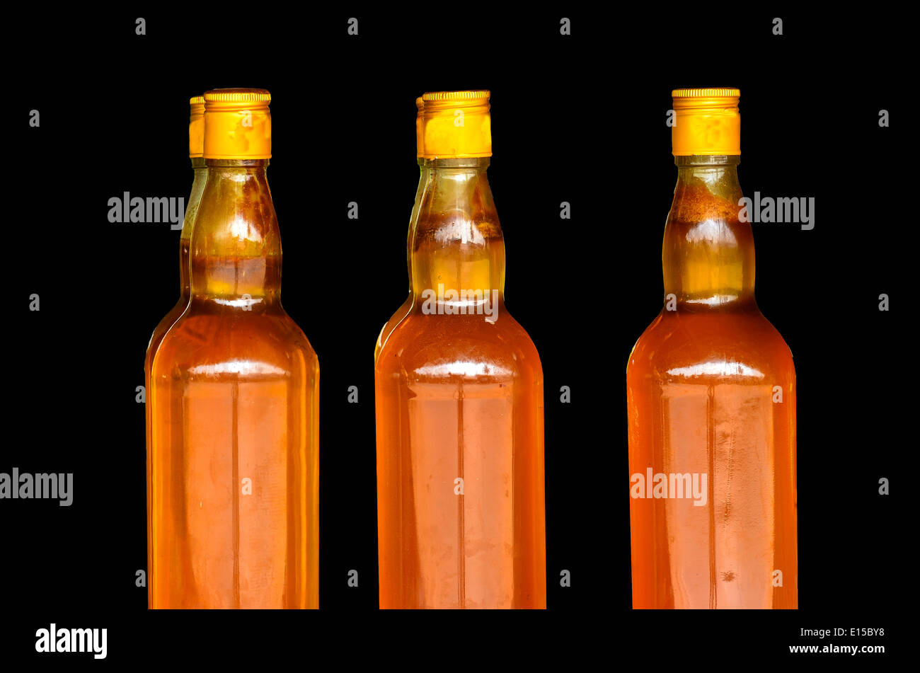 Honey in glass bottle stock photo alamy
