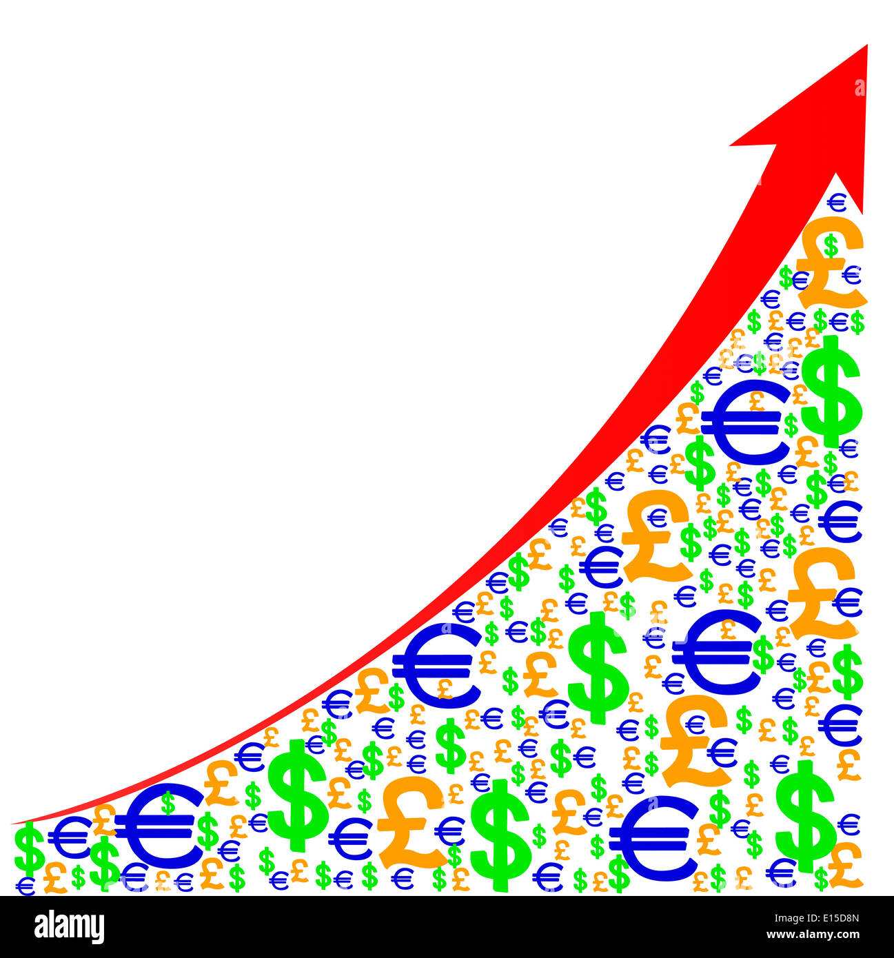 Graph growth rates Stock Photo Alamy