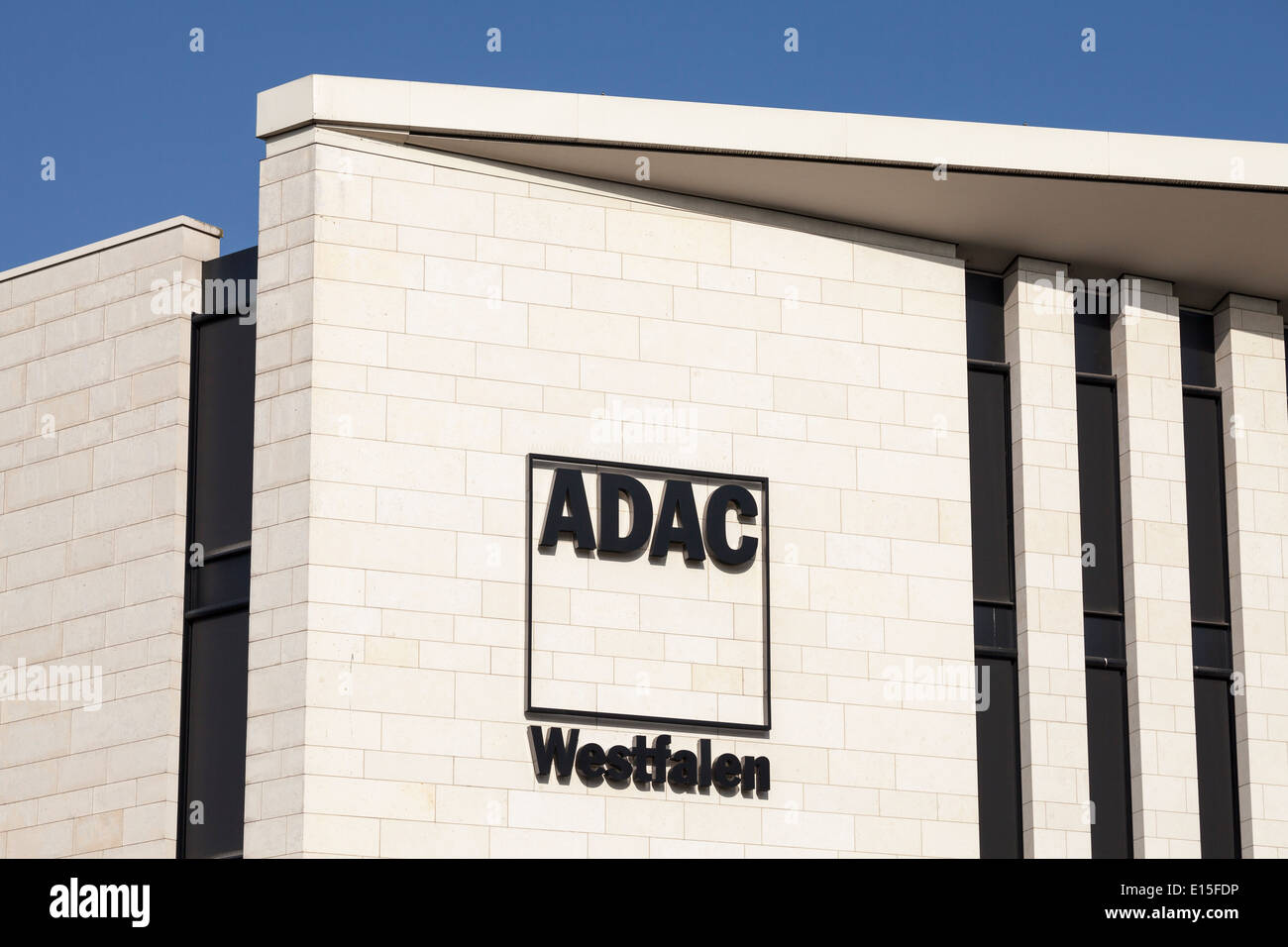 Germany, North Rhine-Westphalia, Dortmund, Headquarters building ADAC, Logo Stock Photo