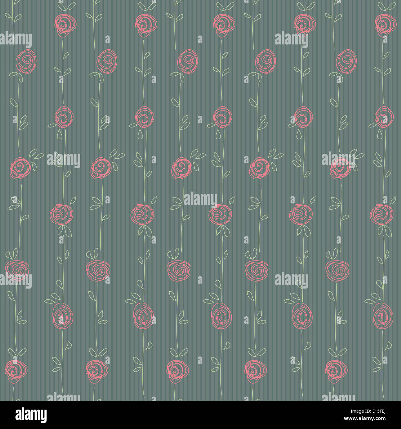 Seamless floral pattern with abstract roses flowers. Vector eps10 ...
