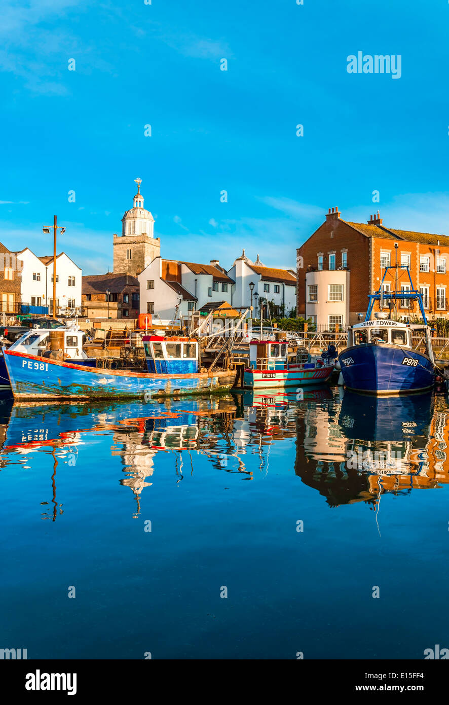 Old boat at Old Portsmouth, Hampshire Stock Photo
