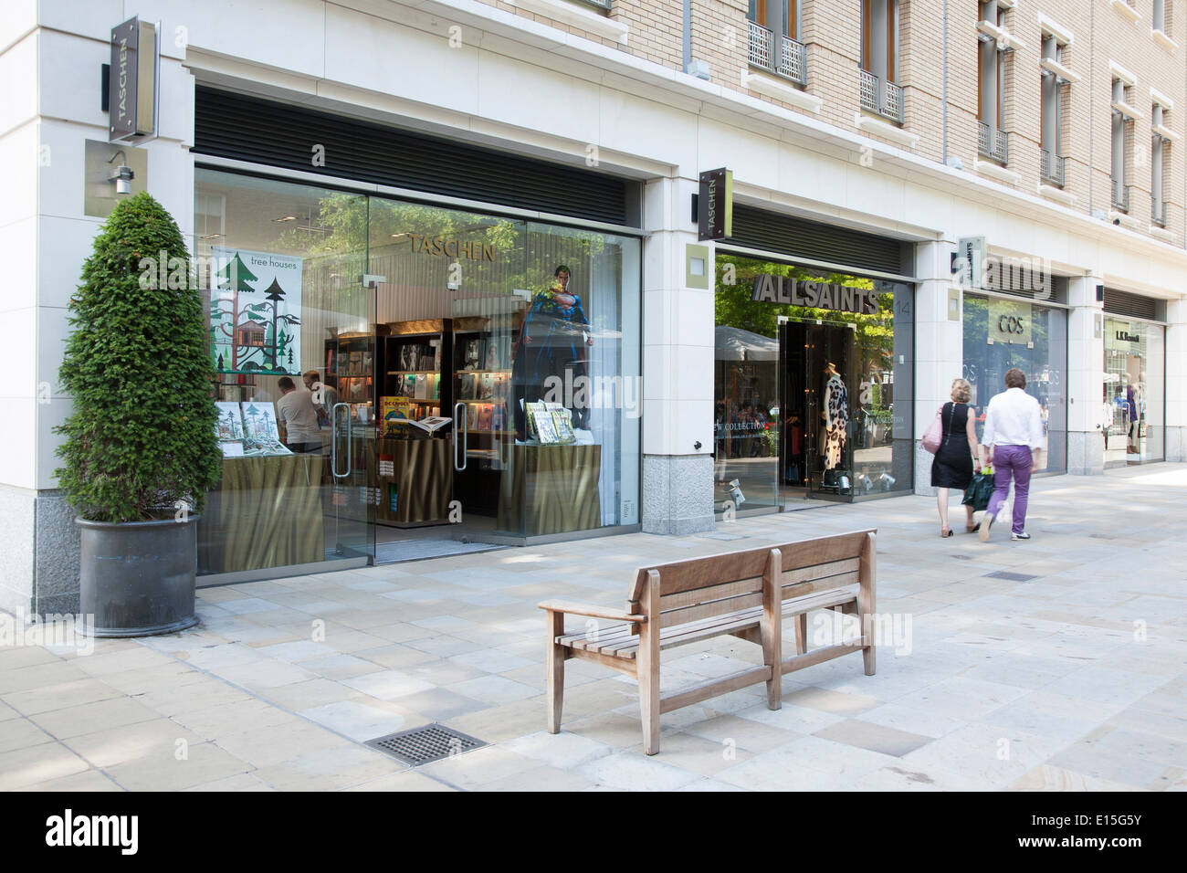 Taschen and Allsaints Shops, Duke of York Square; Kings Road; Chelsea;  London; England; UK Stock Photo - Alamy