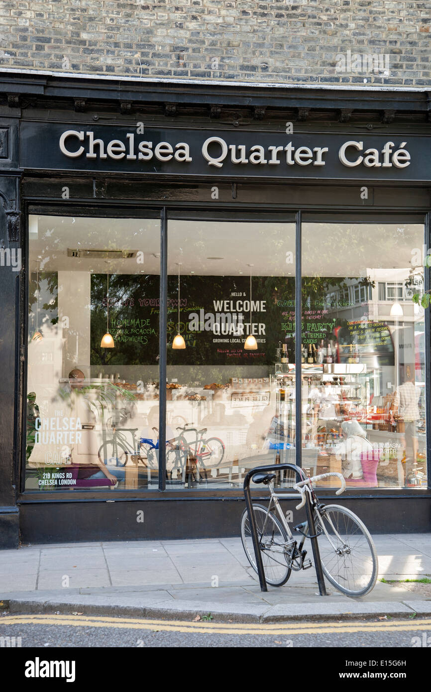 Chelsea Quarter Cafe, Kings Road; Chelsea; London; England; UK Stock