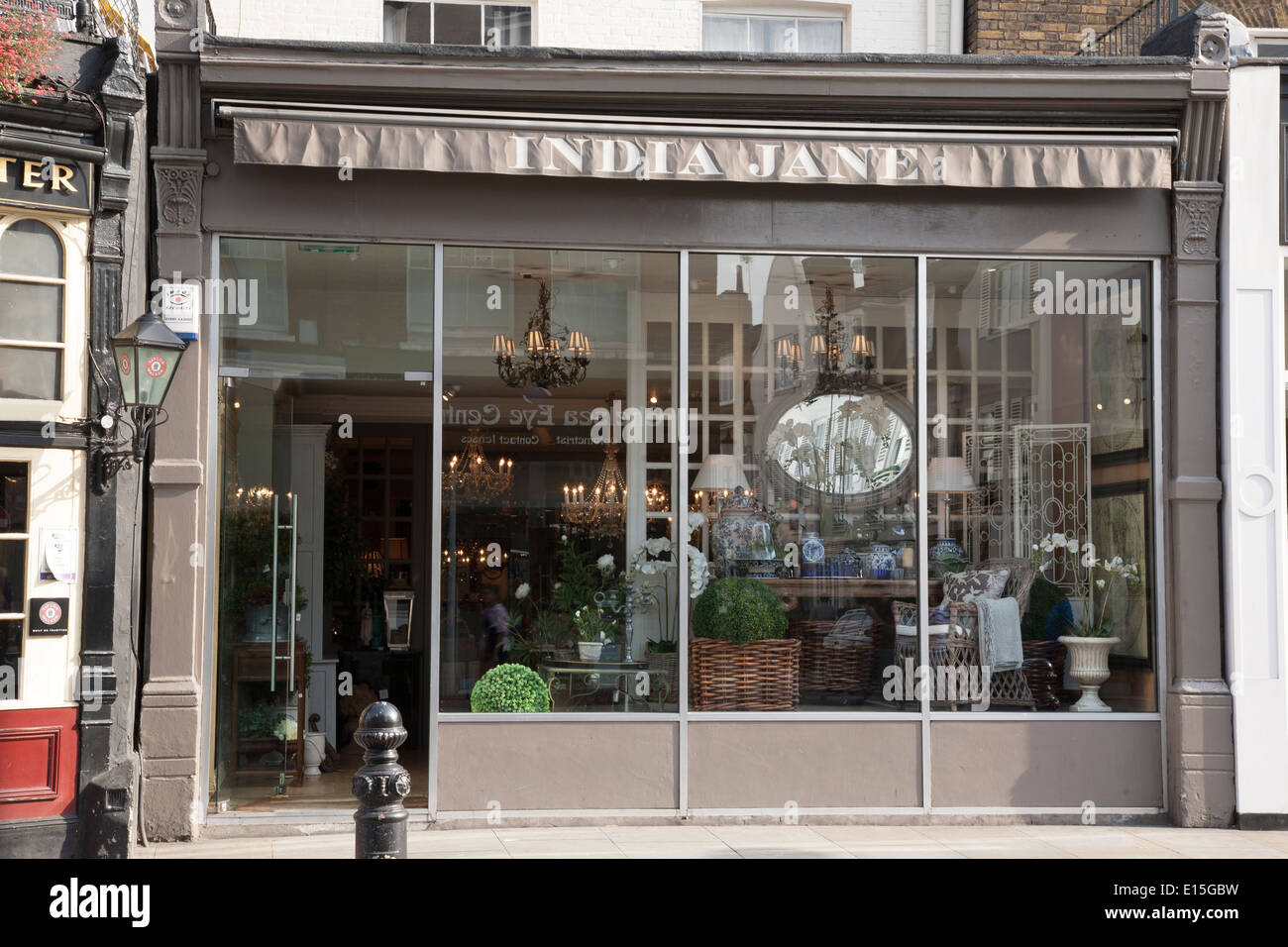 India Jane Shop; Kings Road; Chelsea; London; England; UK Stock Photo