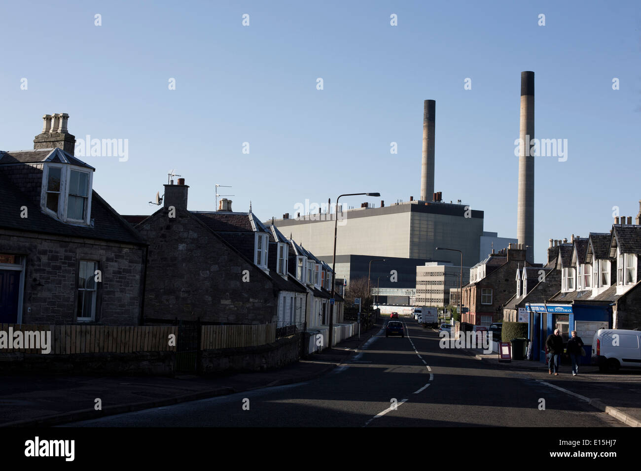 Cockenzie power station, a closed coal-fired power station in East Lothian, Scotland. Stock Photo