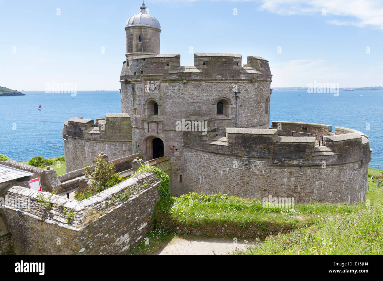 St Mawes Castle in St Mawes Cornwall, which is owned and managed by