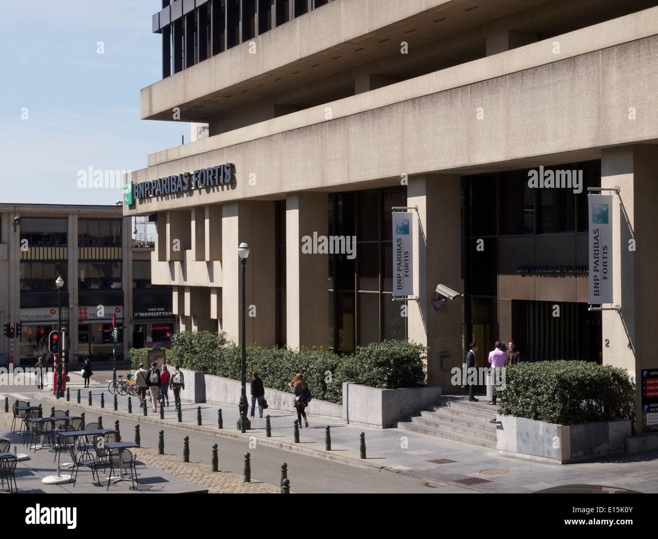 BNP Paribas Fortis bank in Brussels, Belgium Stock Photo