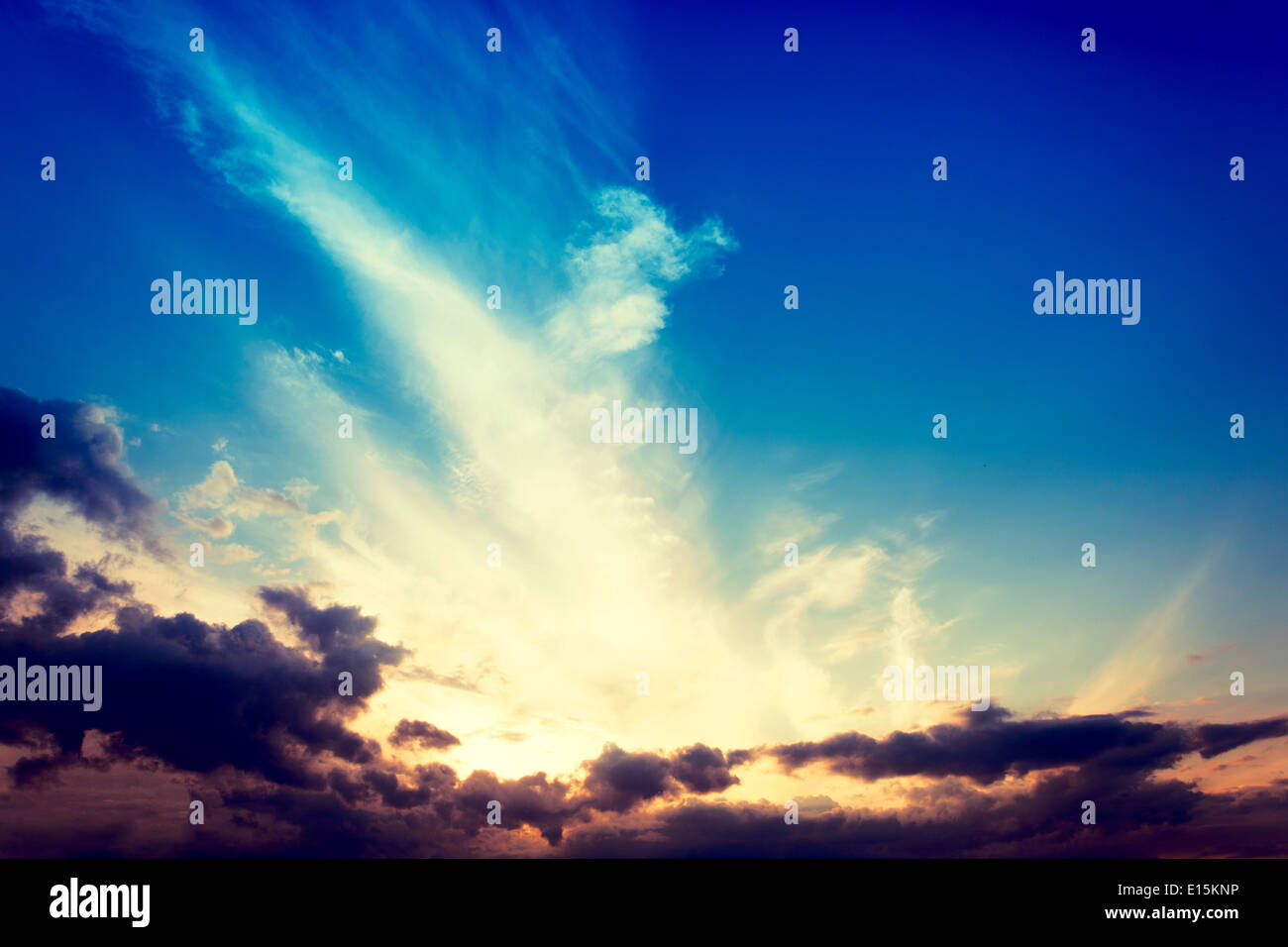 Storm and majestic clouds as the background Stock Photo - Alamy
