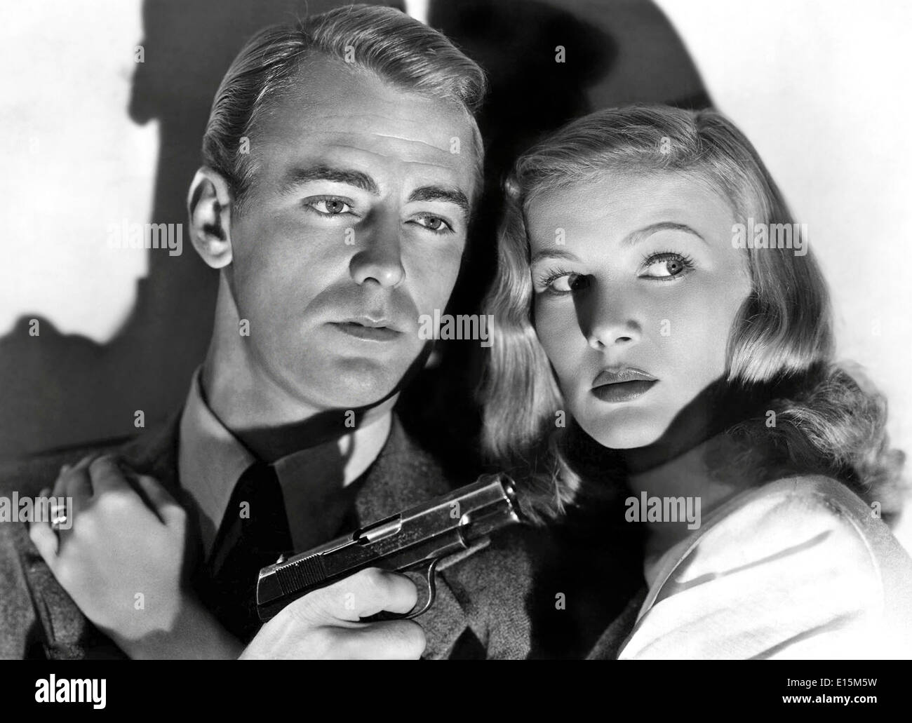 THE BLUE DAHLIA  1946 Paramount film with Veronica Lake and Alan Ladd Stock Photo