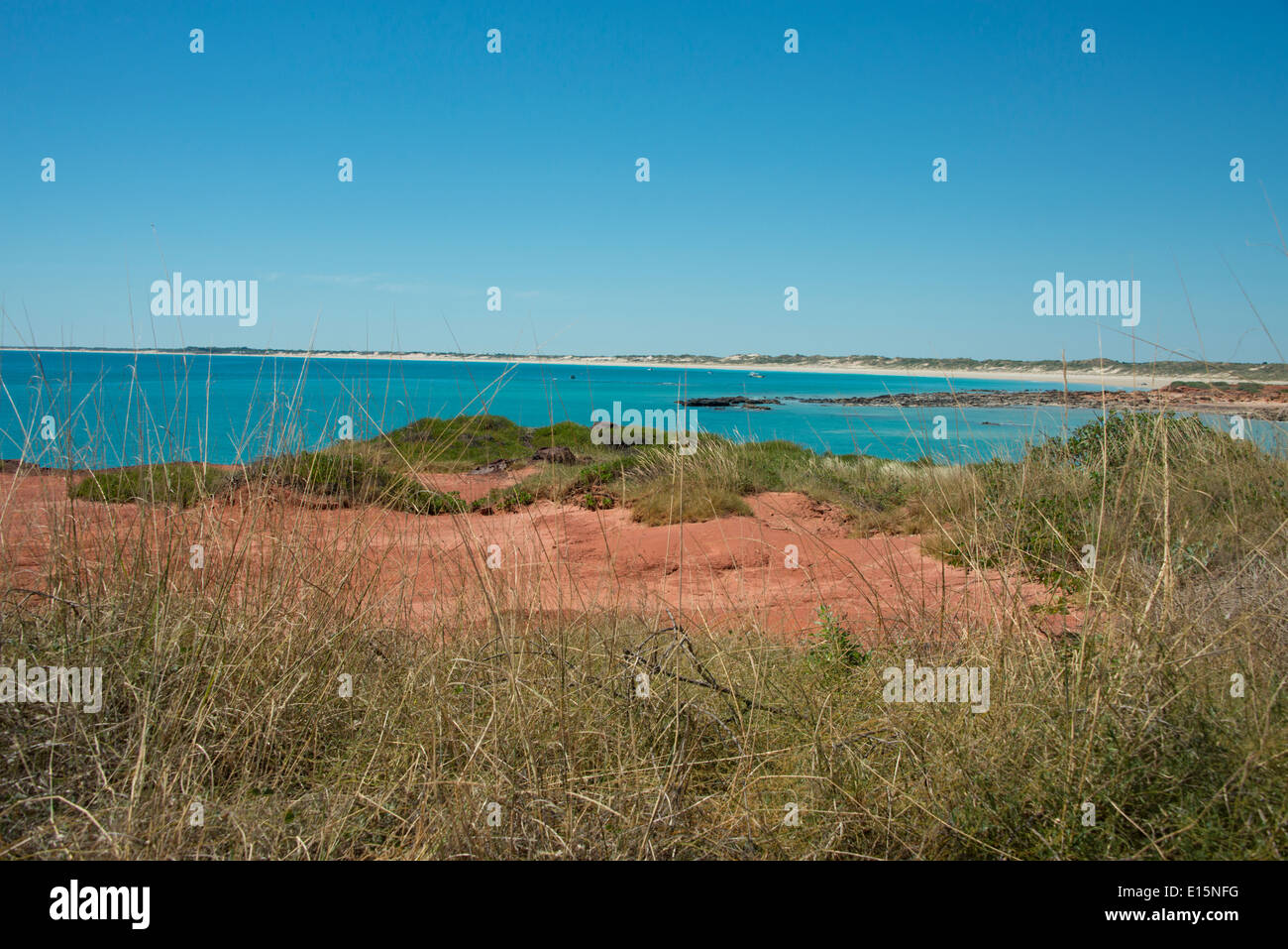 Australia, Western Australia, Broome. Gantheaume Point. View of Cable Beach from Gantheaume Point. Stock Photo