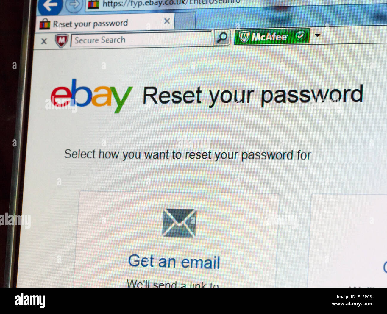 On 21st. May 2014 Online marketplace eBay said it is forcing users to change their passwords after a cyber-attack compromised its systems. The cyber-attackers accessed the information after obtaining 'a small number of employee log-in credentials', allowing them to access its systems. The compromised database contained names, passwords and other personal information. Credit:  John Keates/Alamy Live News Stock Photo