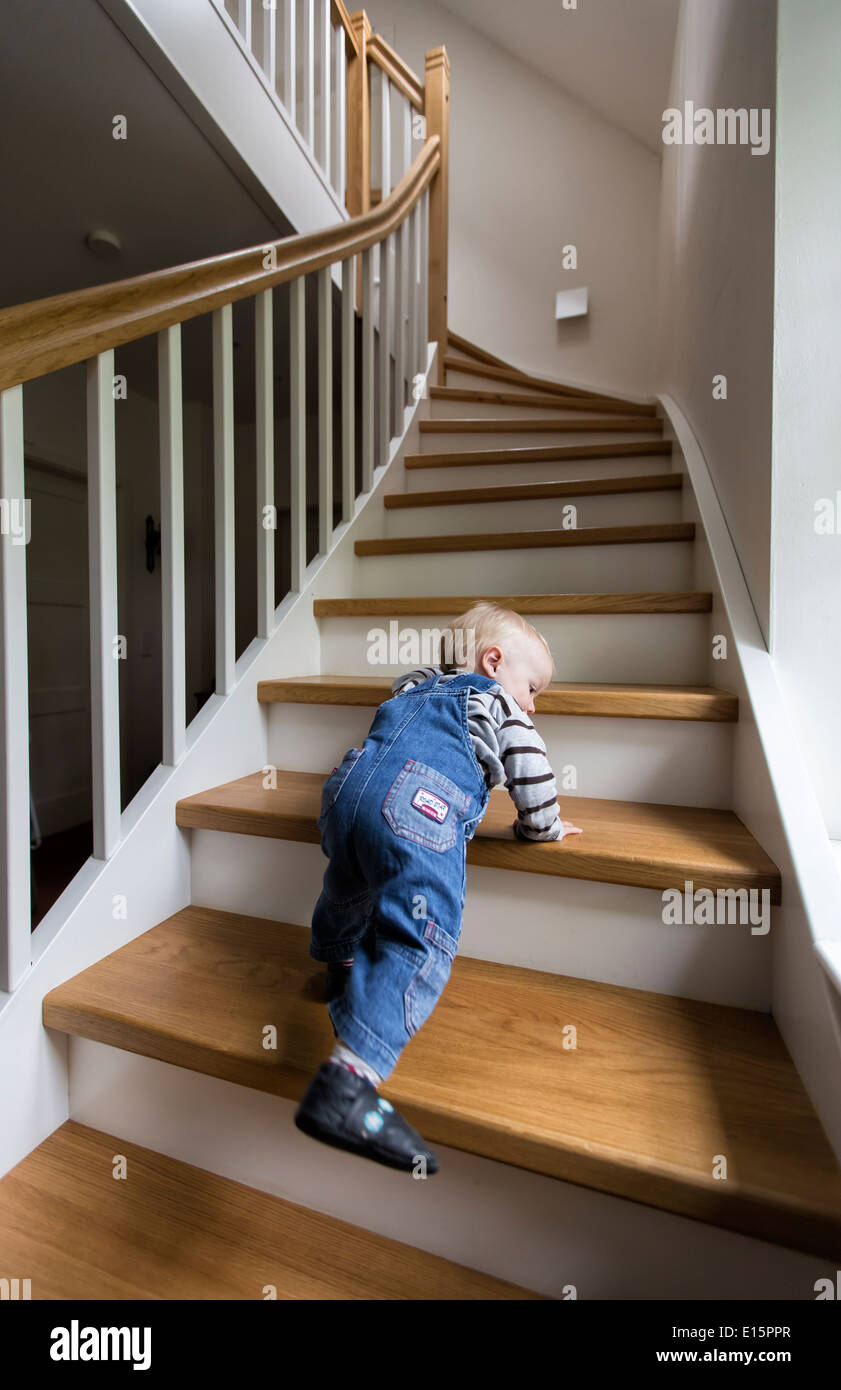 Child climbing stairs hi res stock photography and images Alamy