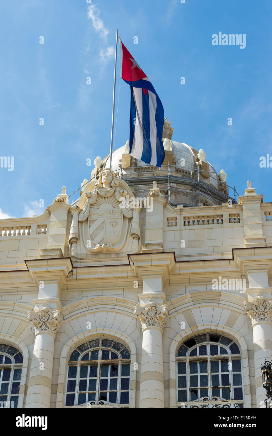 The palace of the former President of Cuba, now home to the Havana's Revolution Museum Stock Photo