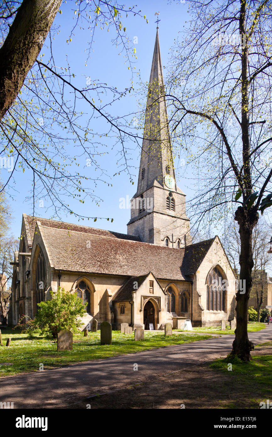 The parish church of St Mary, now Cheltenham Minster, Cheltenham Spa, Gloucestershire UK Stock Photo