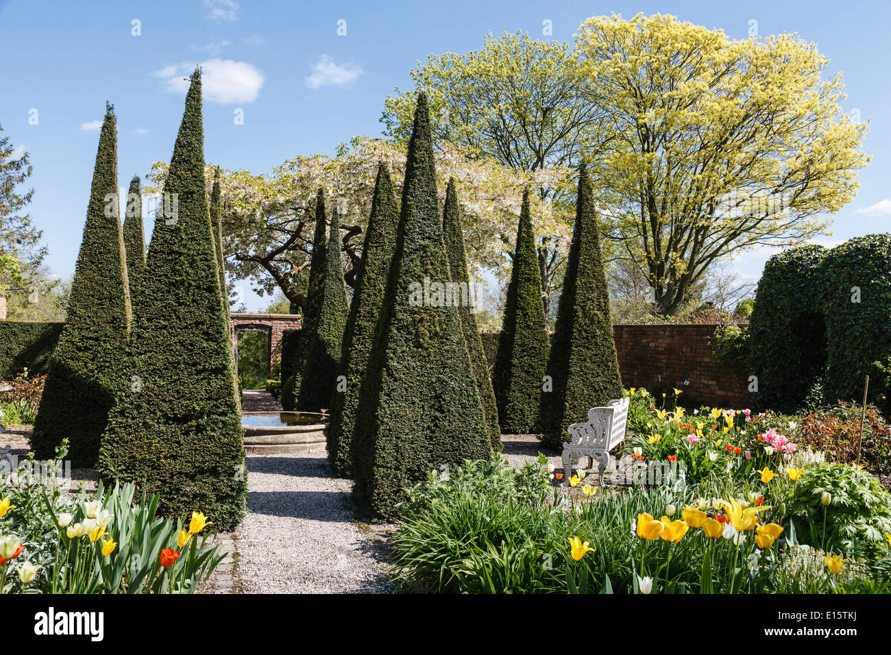 Wollerton Old Hall Garden, Shropshire Stock Photo Alamy