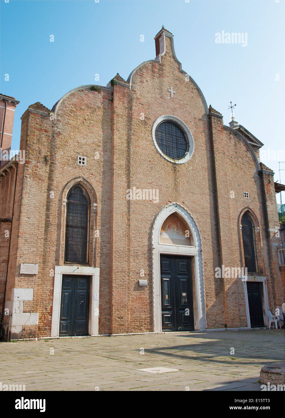 Venice - Chiesa di San Giovanni Battista in Bragora church. Stock Photo