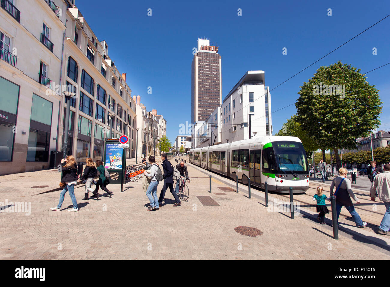 Nantes (Pays de la Loire region): the district of 'Ilot boucherie' Stock Photo