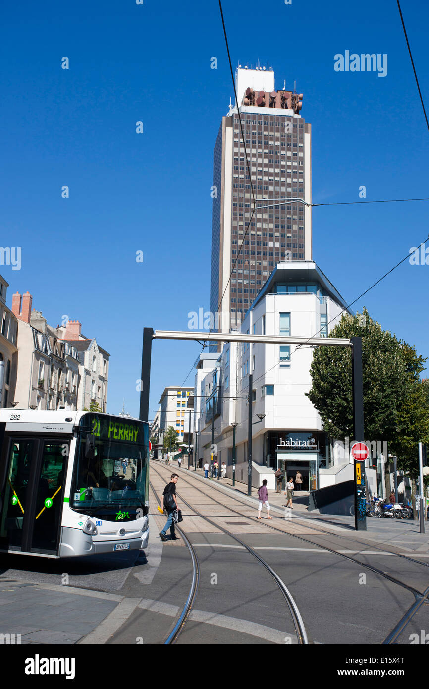 Nantes (Pays de la Loire region): the district of 'Ilot boucherie' Stock Photo