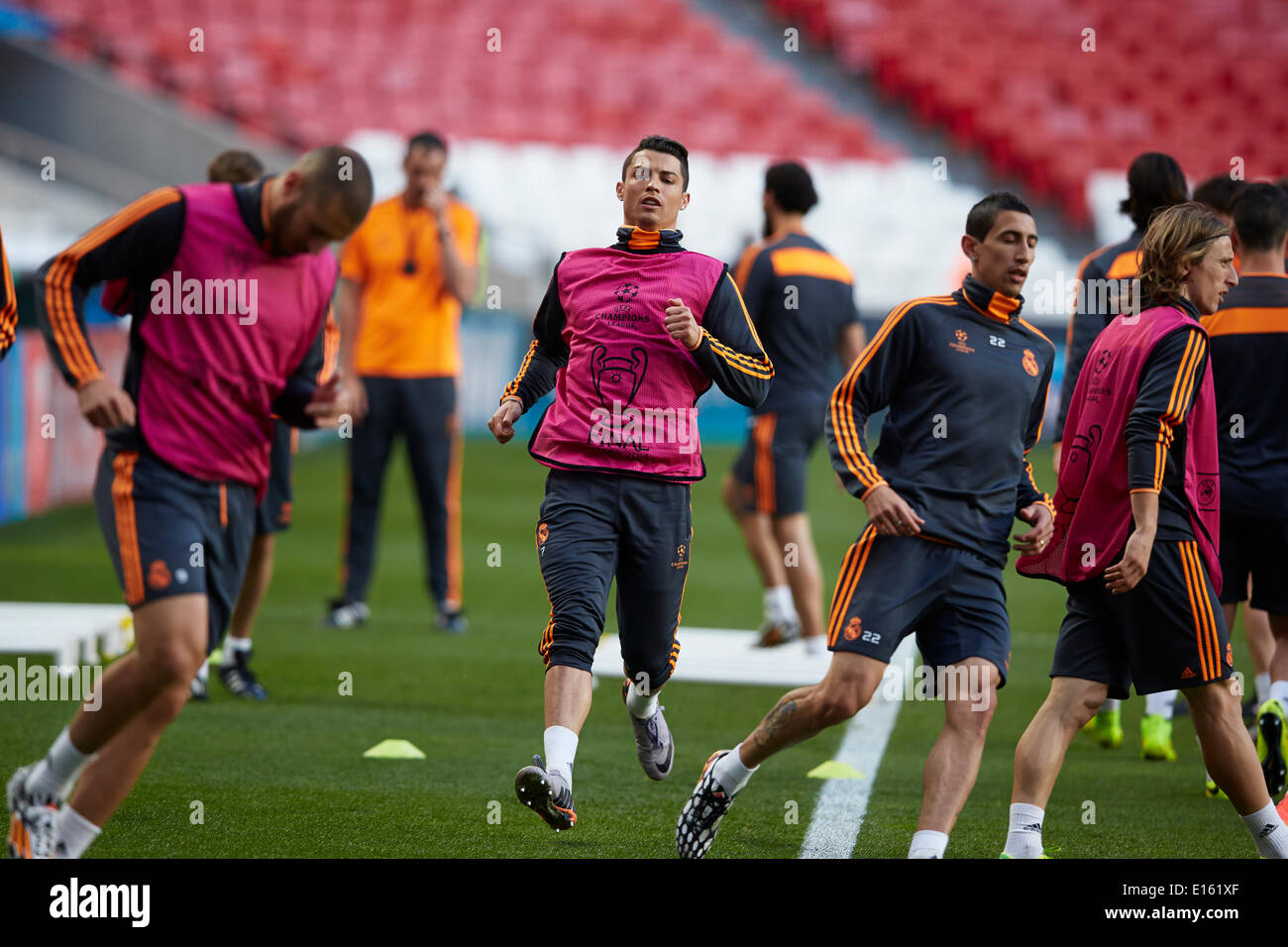 Midfielder Cristiano Ronaldo Of Real Madrid Sprints During Midfielder Cristiano Ronaldo Of Real Madrid Sprints During